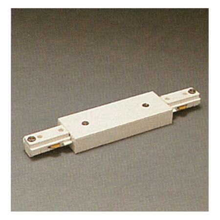 PLC Track Accessories 120V Track Straight Joiner with Power Ceiling Light, White TR130 WH